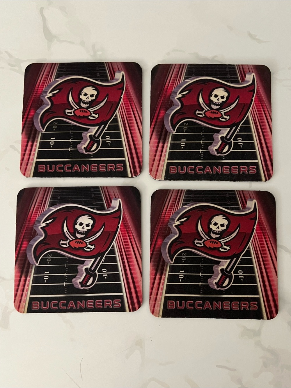 NFL Tampa Bay Buccaneers Neoprene Coasters Set of 4